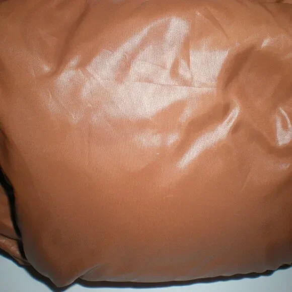 Brown Puffer Tote Bag Puffy Handbag Shoulder Bag - Picture 5 of 7